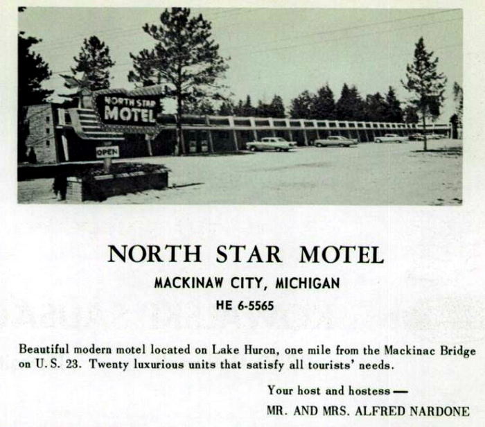 North Star Motel - Vintage Yearbook Ad (newer photo)
